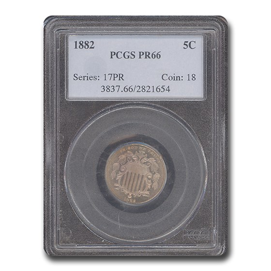 1882 Shield Nickel PR-66 PCGS 1882 Shield Nickel PR-66 PCGS